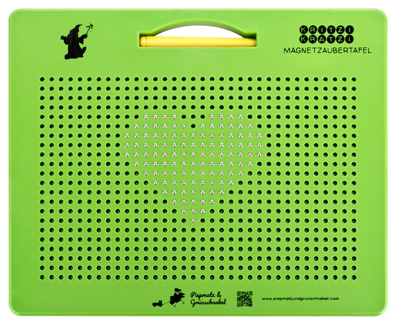 Magnetzeichentafel-Zauberei mit Magnetismus-Feinmotorikübung - piepmatzundgrünschnabel