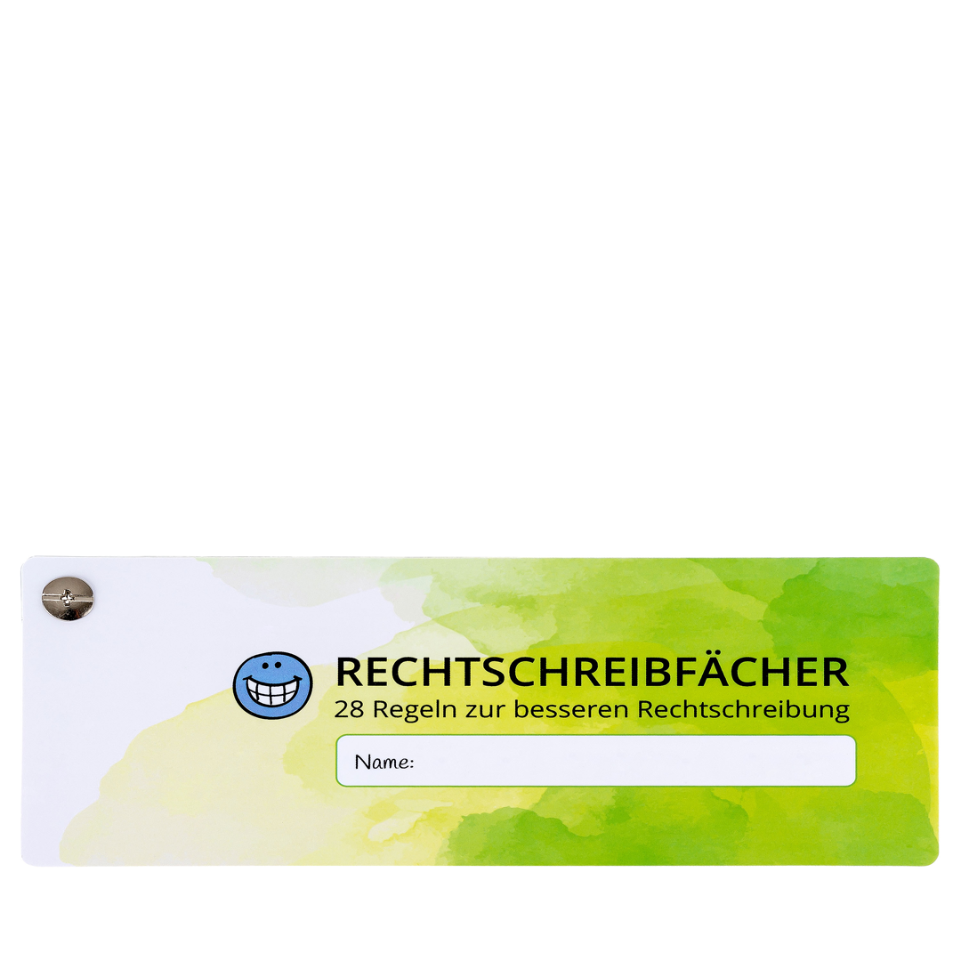 Rechtschreibregelfächer - kleines Nachschlagewerk - Rechtschreibregel